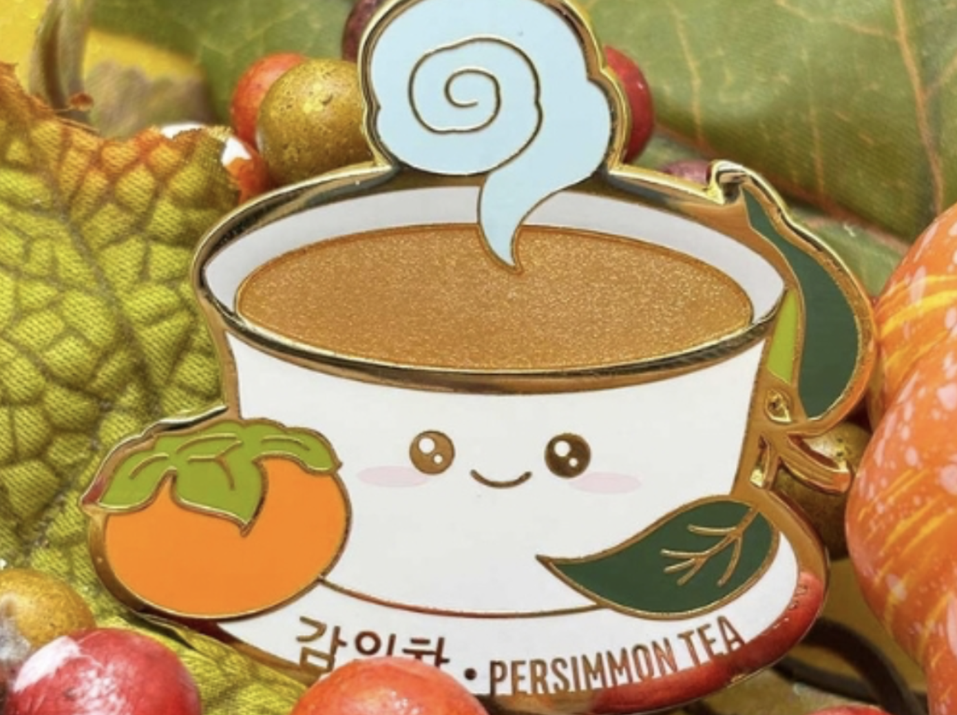 pin to wear of a cup of tea